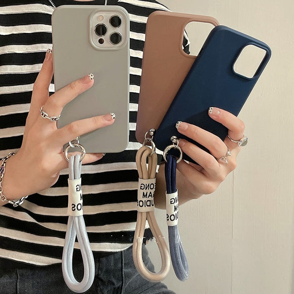 Holding Lanyard Strap Phone Chain Phone Case for iphone Series
