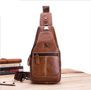 Hot Sale Casual Genuine Leather Bag Chest Bag