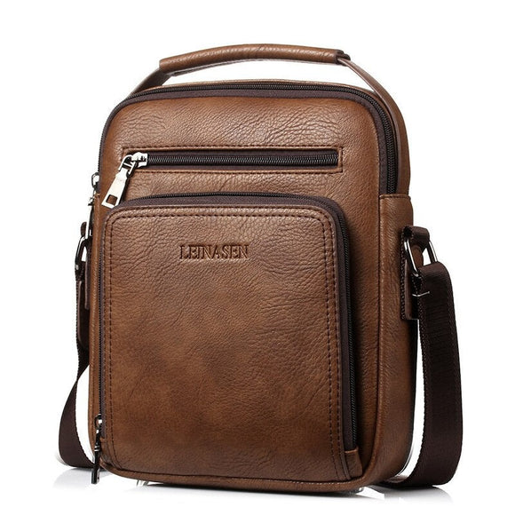 Large Capacity Leather Casual Messenger Crossbody Bag
