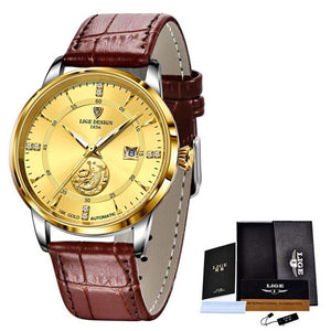 Luxury Stainless Steel 30M Waterproof Quartz Wristwatch