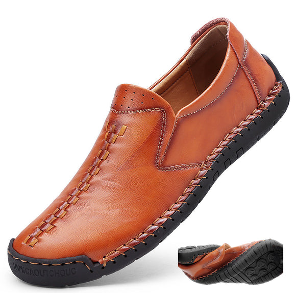 Zicowa Men Shoes - Handmade New Genuine Leather Flats Men Loafers(Buy 2 Get Extra 10% OFF,Buy 3 Get Extra 15% OFF)