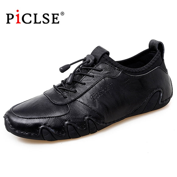 Soft leather shoes Men Walking Driving shoes