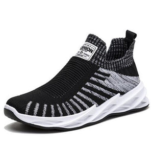 Men Flying Woven Mesh Breathable Sports Shoes