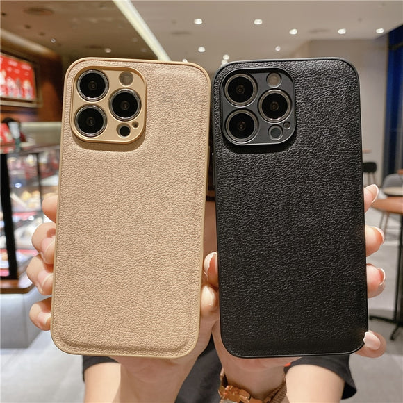 Leather Texture Shockproof Case For iPhone 13 12