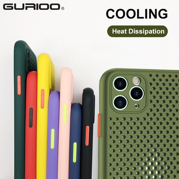Heat Dissipation Breathable Cooling Case For iPhone 11 12 Series
