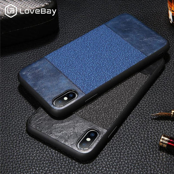 Luxury Leather Case For iPhone X XR XS Max 6 6S 7 8 Plus