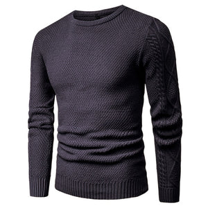 Zicowa Men Clothing - Casual 3D Geometric 100% Cotton Warm Sweater