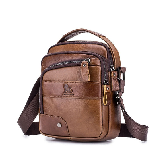 Luxury Quality Genuine Leather Men Messenger Bags