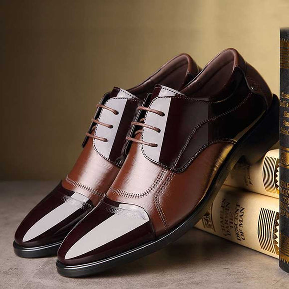 Zicowa Men Shoes - Luxury Business Oxford Leather Shoes
