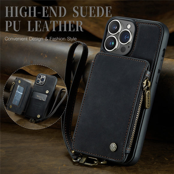 Luxury Leather Card Slot Holder Cover For iPhone14 Pro Max