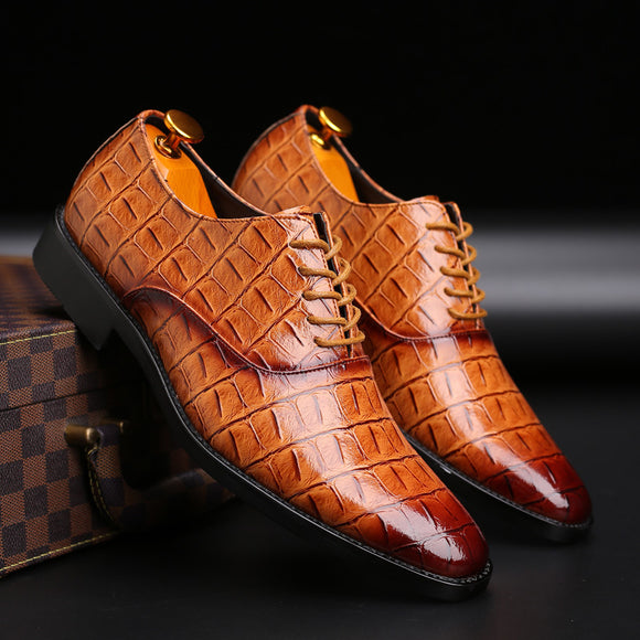 Luxury Lace-up Business Casual Leather Shoes