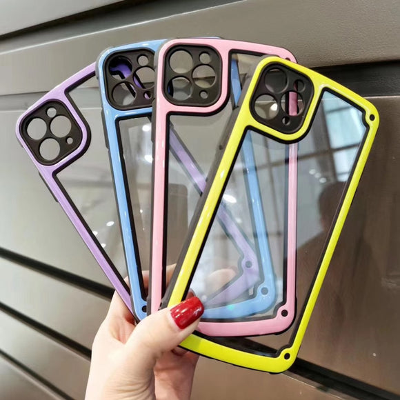 Zicowa Phone Case - Candy Color Luxury Transparent Phone Case For iPhone 12 Series