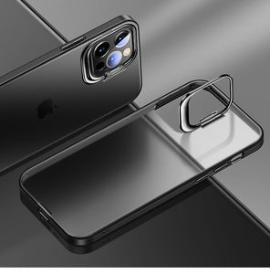 Zicowa Phone Case - Ultra Thin Metal Kickstand Phone Case For iPhone 12 Series