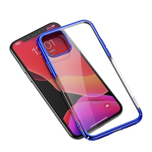 Luxury Plating Soft Clear Transparent Case For iPhone 11 Pro Max