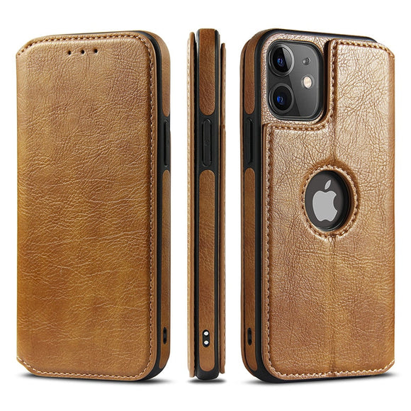 Zicowa Phone Case - Magnetic Flip Leather Phone Case For iPhone 12 Series