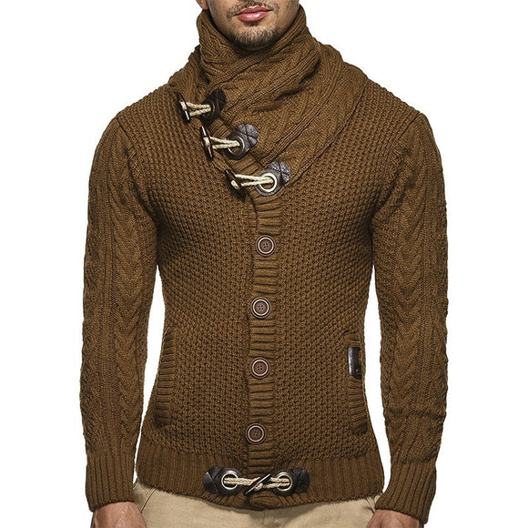 2021 New Men Streetwear Clothes Turtleneck Sweater