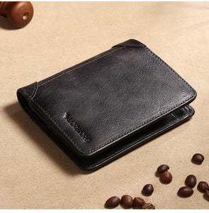 Men Business Card Holders Vintage Leather Wallet