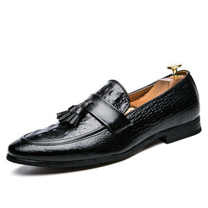 Men Casual Leather Shoes Tassel Oxfords Dress Shoes