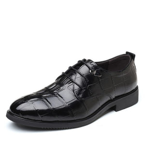 Men Dress Shoes Lace Up Slip On Leather Loafers