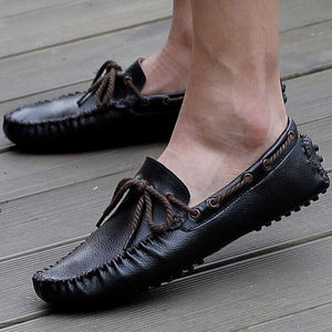 Loafers - Men Slip On Genuine Leather Formal Loafers