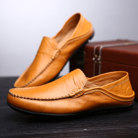 New Leather Moccasins Breathable Sneakers