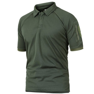 Men Quick Dry Summer Military Polo Shirt