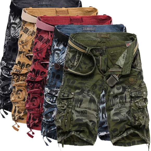 Zicowa Men Clothing - Men Summer Camouflage Bermuda Cargo Shorts