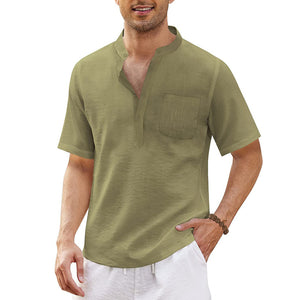 New Short Sleeve Breathable Style Solid Casual Streetwear