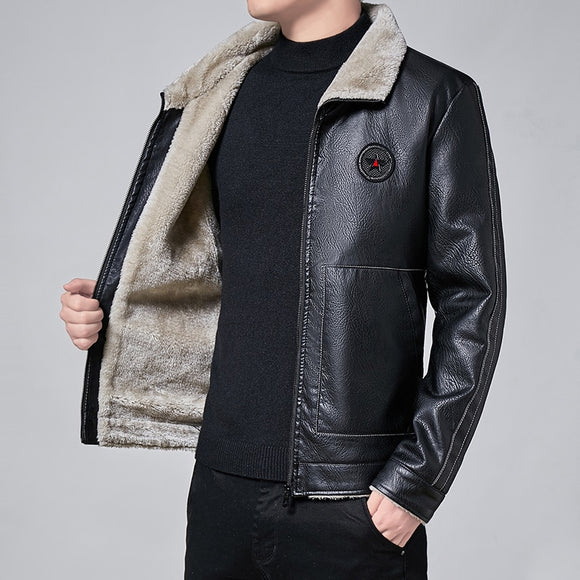 New Men Winter New Leather Jackets