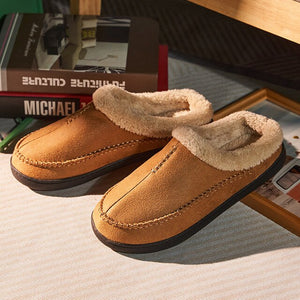 New Men Wool Casual Warm Cotton Shoes Slippers