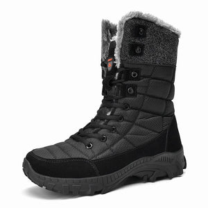 High Quality Waterproof Leather High Top Big Size Men's Boots