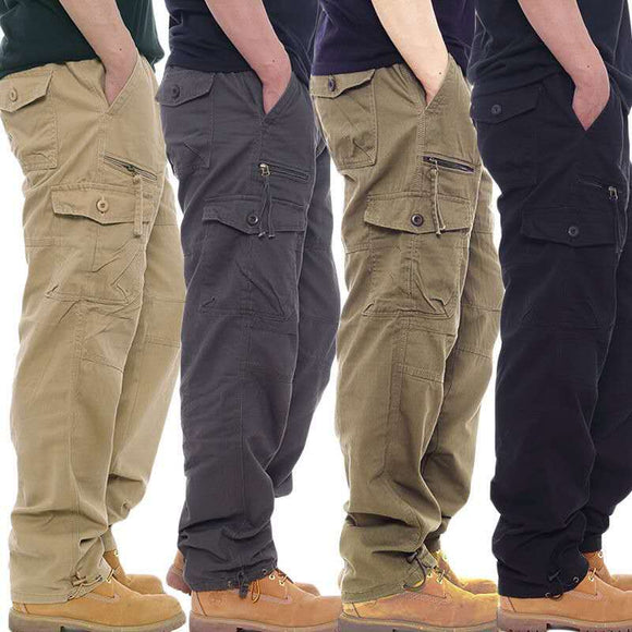 Men's Military Overalls Casual Cotton Tactical Pants