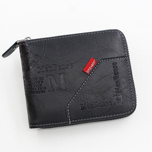 New Wallet Leather Wax Oil Skin Purse for Men