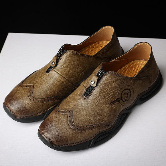 Comfortable Split Leather Men Casual Shoes
