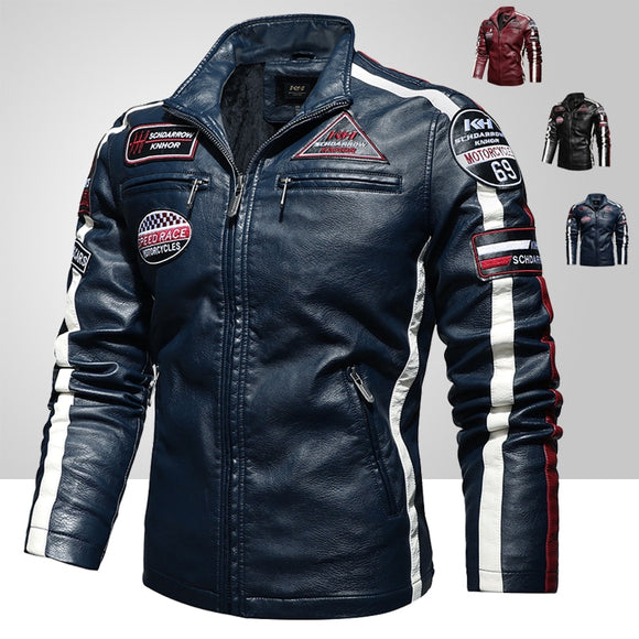 Men Fashion New Biker Leather Jacket