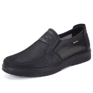 Zicowa Men Shoes - Men Summer Style Mesh Flats For Men Loafer