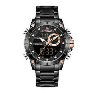 Luxury Gold Quartz Steel Waterproof Wrist Watch