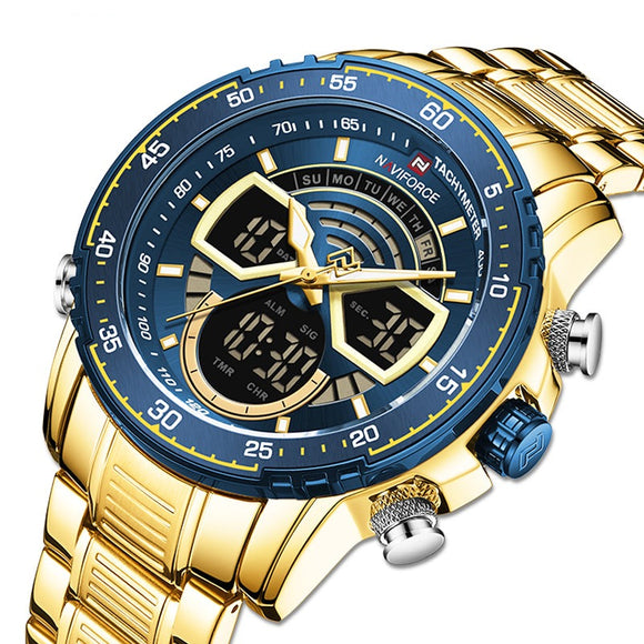 Men Original Quartz Digital Analog Sports Wrist Watch