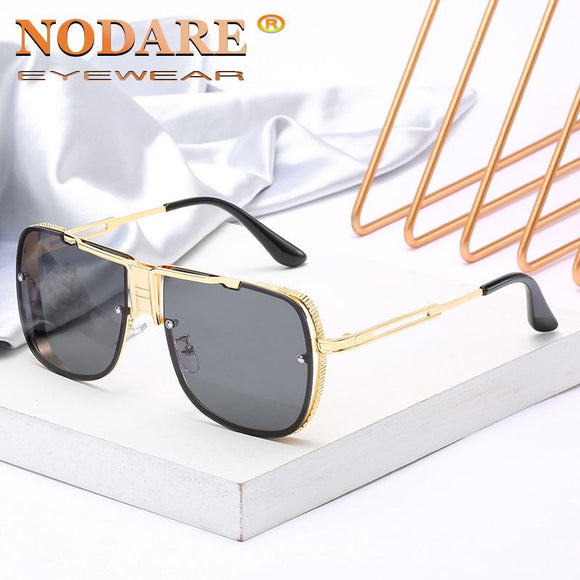 Zicowa Sunglasses - Square Metal Frame Male Sun Glasse(Buy 2 Get Extra 10% OFF,Buy 3 Get Extra 15% OFF)