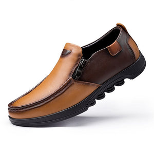 2019 New Casual Men Genuine Leather Slip On Shoes Loafers