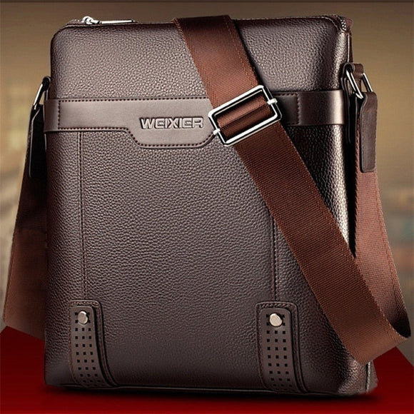 Men Cross Body Shoulder Business Leather Tote