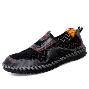 Breathable Mesh Men Sneakers Handmade Outdoor Flat Shoes