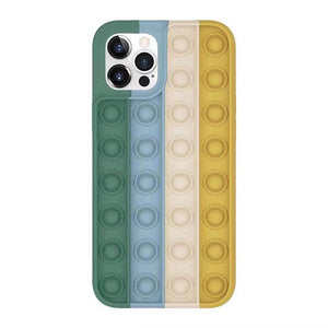 Relief Stress Toys Push Bubble Silicone Cover For iPhone Series