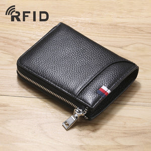 New RFID Anti-theft Wallet Men Short Wallet