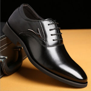 Business Style Solid Plus Size Men Dress Shoes