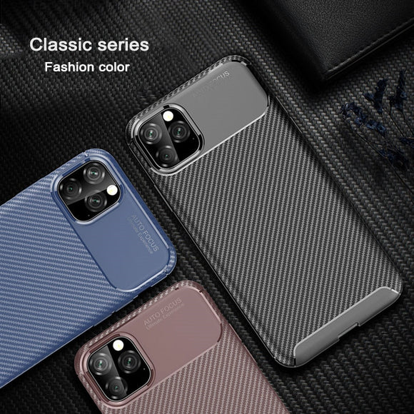 Newest Carbon Soft Silicone Protective Case For iPhone 11 Pro Max X XR XS Max 7 8 Plus