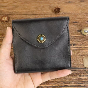 Original Handmade Wrinkle Genuine Leather Wallet