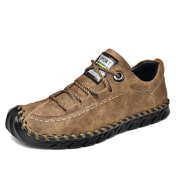 Fashion Breathable Outdoor Leather Men Comfortable Casual Shoes