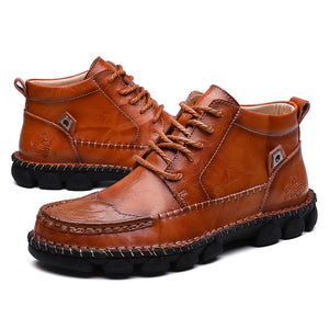 High Quality New Leather Breathable Men Work Boots