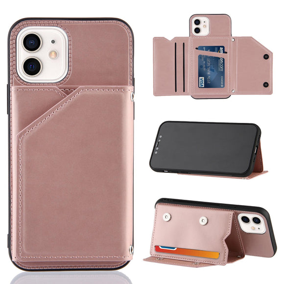 Zicowa Phone Case - Wallet Cards Slots Shockproof Cover For iPhone 12 Series